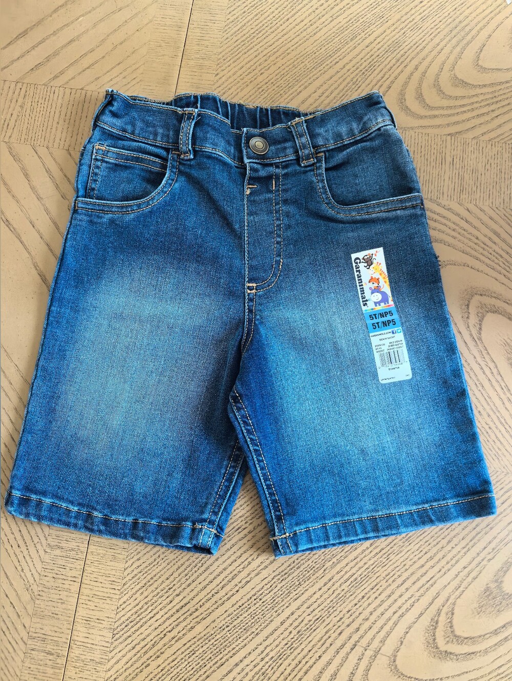 toddler boys girls kids jeans shorts 5T stretchy